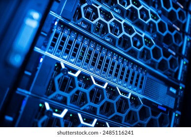 Computer Server in data center room - Powered by Shutterstock