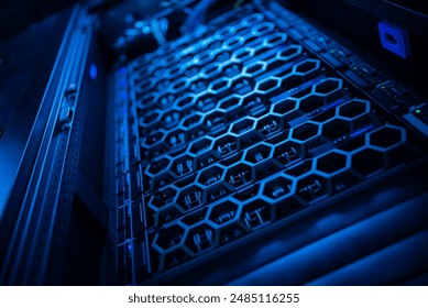 Computer Server in data center room