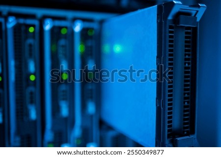 Computer Server in data center room