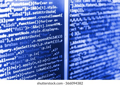 Computer Source Code Programmer Script Developer Stock Photo 366094382 ...