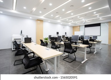 Computer Training Room In A Factory