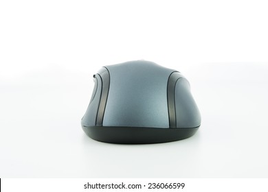 computer wireless mouse isolated on over white background