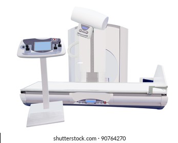 Computerized Axial Tomography Scanning Operating Console Stock Photo ...