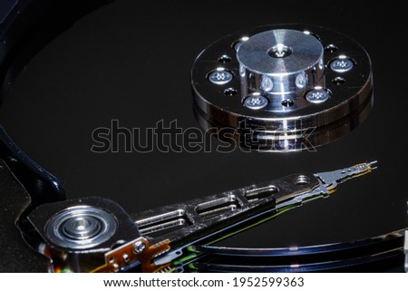 Comuter components (Harddrive, Chip and circuit) Stock photo © 
