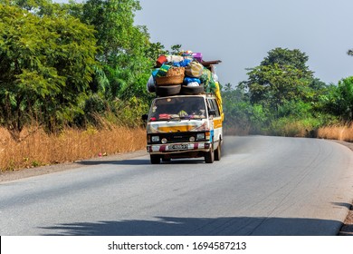 CONAKRY, GUINEA - Dec 15, 2018: Transport In Guinea Is Composed By A Variety Of Systems That People In The Country Use To Get Around As Well As To And From Domestic And International Destinations.