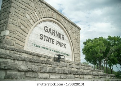 Concan, Texas - June 16, 2020: Garner State Park Entrance