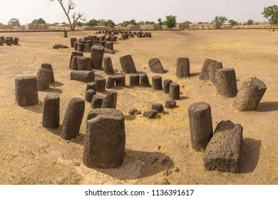 Concentric Senegambian Stone Circle At Sine Ngayene