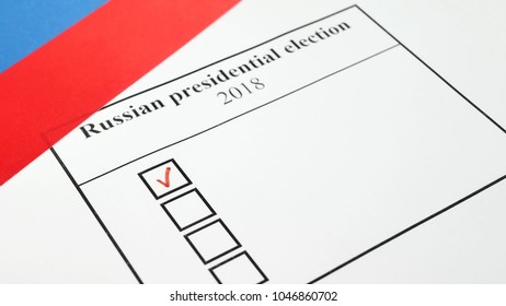 Concept Of The 2018 Russian Presidential Election On 18 March 2018