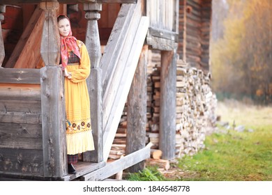 The Concept Of Ancient Traditions. Slavic Carnival. Rites, Dances ,fortune-telling. Outfits Of European Slavs.