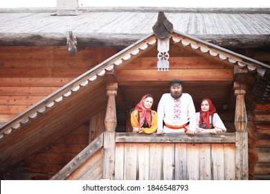 The Concept Of Ancient Traditions. Slavic Carnival. Rites, Dances ,fortune-telling. Outfits Of European Slavs.