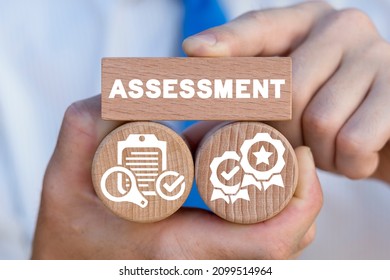 Concept of Assessment Center Business Human Resources Career. Assessment Analysis Evaluation Measure Marketing Business Analytics Web Project Technology. - Shutterstock ID 2099514964