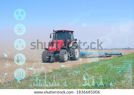 Similar – Image, Stock Photo lonesome tractor Tractor