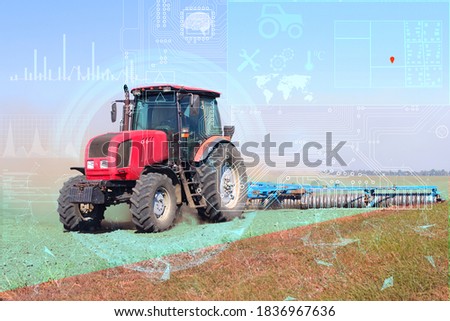 Similar – Image, Stock Photo lonesome tractor Tractor