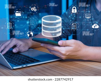 Concept of big data storage technology, database and network connection. Data file access security, Business Analytics and Data Management System implementation