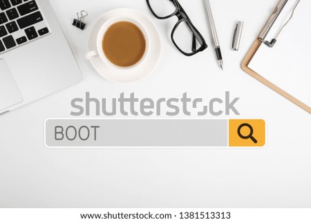 Concept Of Boot For The Business Use.