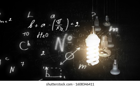 Concept of bright idea and creativity