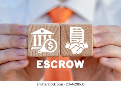 Concept Of Business In Escrow Agreement. Escrow Account.