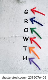 Concept of business growth with arrows - Shutterstock ID 2395076403