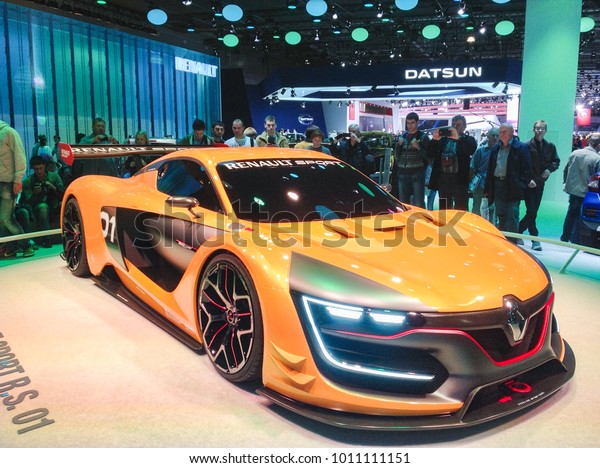 Concept car\
from Renault.\
Moscow, Russia - 30 August, 2014.\
New ideas of the\
auto industry at the Moscow Motor\
Show.