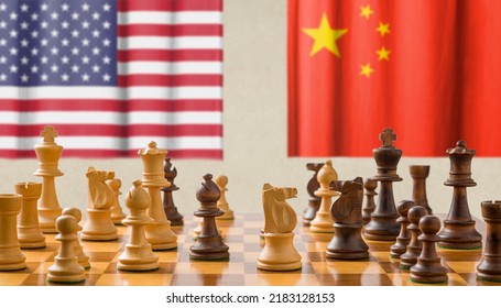 Concept Chess Pieces United States China Stock Photo 2183128153 ...