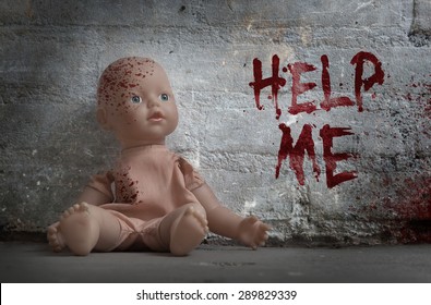 Concept Of Child Abuse - Bloody Doll, Vintage