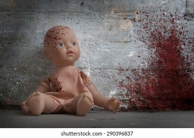 Concept Of Child Abuse - Bloody Doll, Vintage