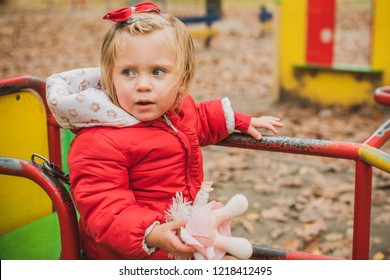 Concept of children psychology. Life of child, sad kid at park