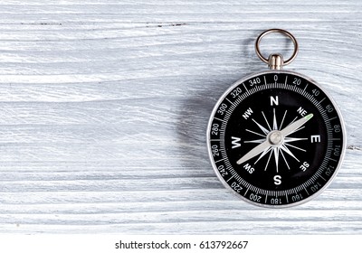 concept of choice way in business compass top view - Shutterstock ID 613792667