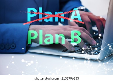 Concept of choosing between Plan A or Plan B