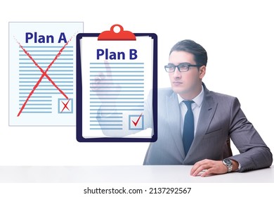 Concept of choosing between Plan A or Plan B