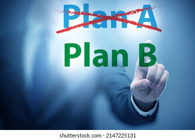 Concept of choosing between Plan A or Plan B