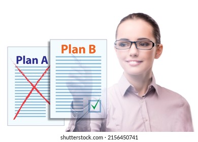 Concept of choosing between Plan A or Plan B