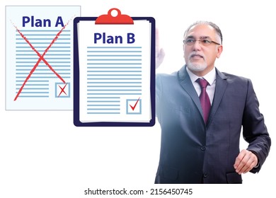Concept of choosing between Plan A or Plan B