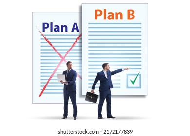 Concept Choosing Between Plan Plan B Stock Photo 2172177839 | Shutterstock