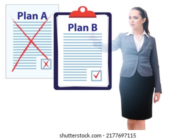 Concept of choosing between Plan A or Plan B