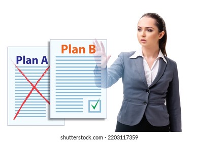 Concept of choosing between Plan A or Plan B