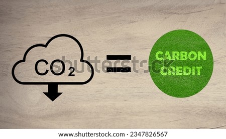 Concept for CO2 emission reduction Carbon credits or carbon offsets are permits that allow the owner to emit a certain amount of carbon dioxide or other greenhouse gases.