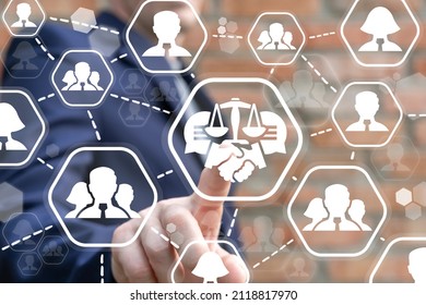 Concept of Collective Bargaining. Business Collective Bargaining Law Agreement. Legal advice. - Shutterstock ID 2118817970
