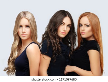 Concept Coloring Hair.Curly hair - Shutterstock ID 1171097680