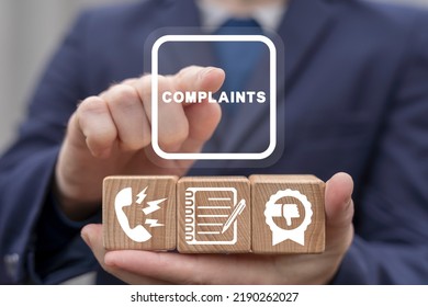 Concept of complaints. Customer complaint, dissatisfaction from product or service problem, angry feedback from client. Complain on everything. - Shutterstock ID 2190262027