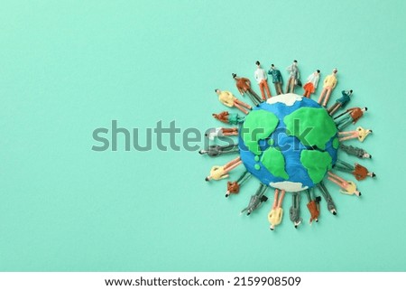 Concept or composition of World Population day