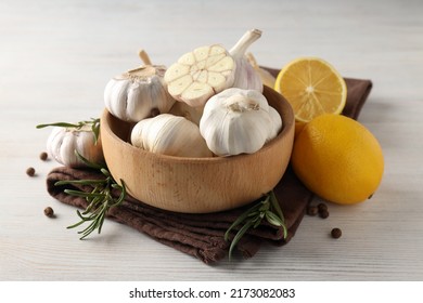 Concept of cooking with garlic, close up - Shutterstock ID 2173082083