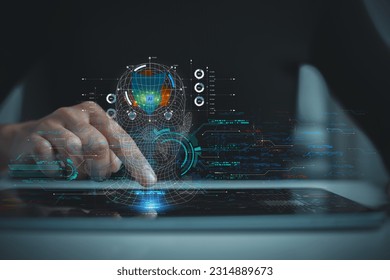 Concept of creating artificial intelligence capable of various fields (Machine Learning) to allow AI to understanding language, learning, reasoning, solving problems like hum