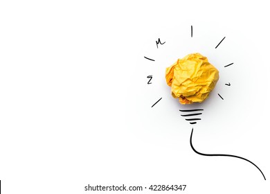 Concept creative idea and innovation with paper ball.Doodle art concept,illustration painting - Shutterstock ID 422864347