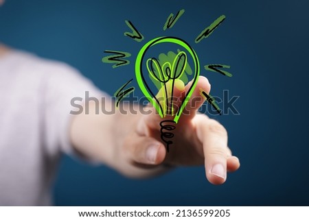 Concept creative idea and innovation.ustainable development
