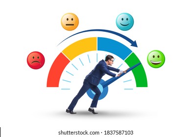 Concept of customer satisfaction with meter