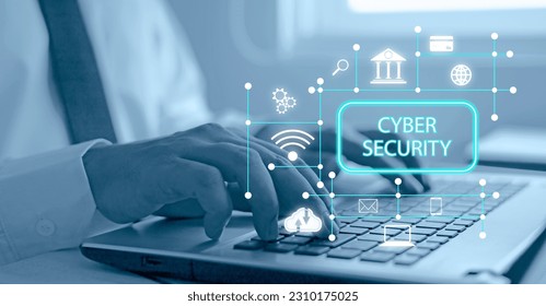 concept of cyber security, data security and encryption, secure access to user personal data, secure internet access, cyber security