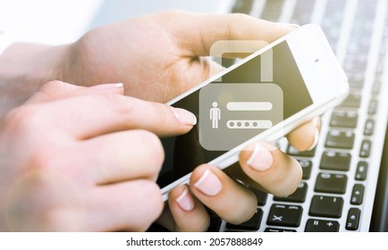 Concept of cyber security, information and encryption, secure personal information