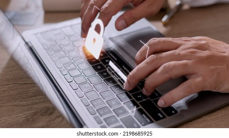 Concept of cyber security, information security and encryption, secure access to user's personal information, secure Internet access, cybersecurity.