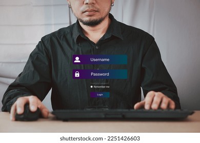 Concept of cyber security, information security and encryption, secure access to user's personal information, secure Internet access, cybersecurity.
